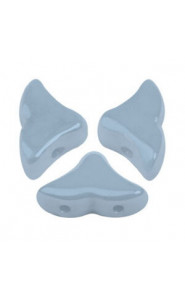 Les perles par Puca® Hélios beads Opaque blue ceramic look 03000/14464